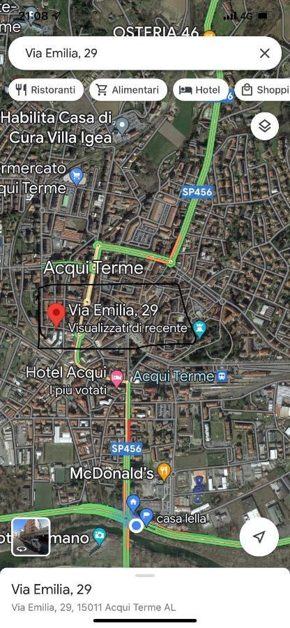 Appartamento Lella Zona Terme Centro E Vicino Habilita-Villa Igea Acqui Terme Zewnętrze zdjęcie